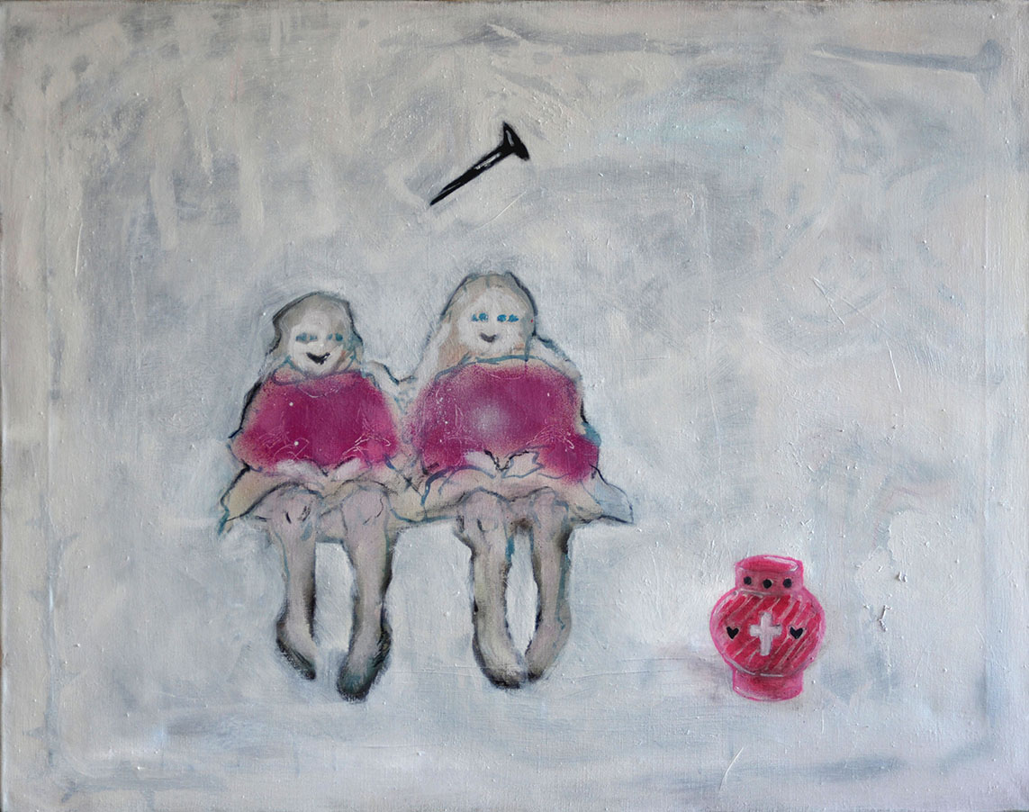 Marlena_Kruk,Wpedzenie,olej%20i%20spray%20na%20płótnie,70x90cm